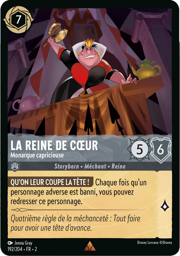 La reine de coeur Monarque capricieuse