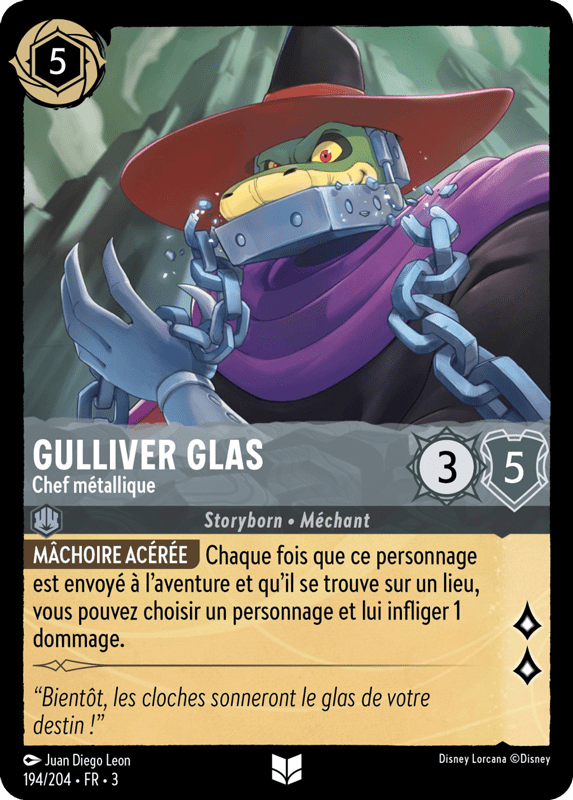 Gulliver Glas Chef métallique