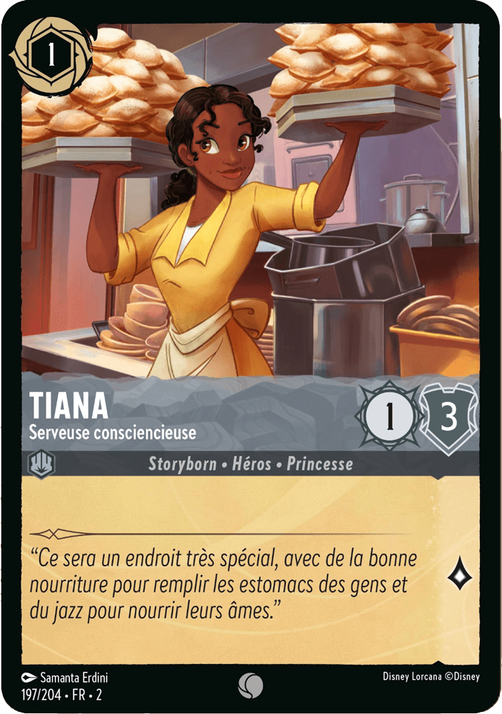 Tiana Serveuse consciencieuse