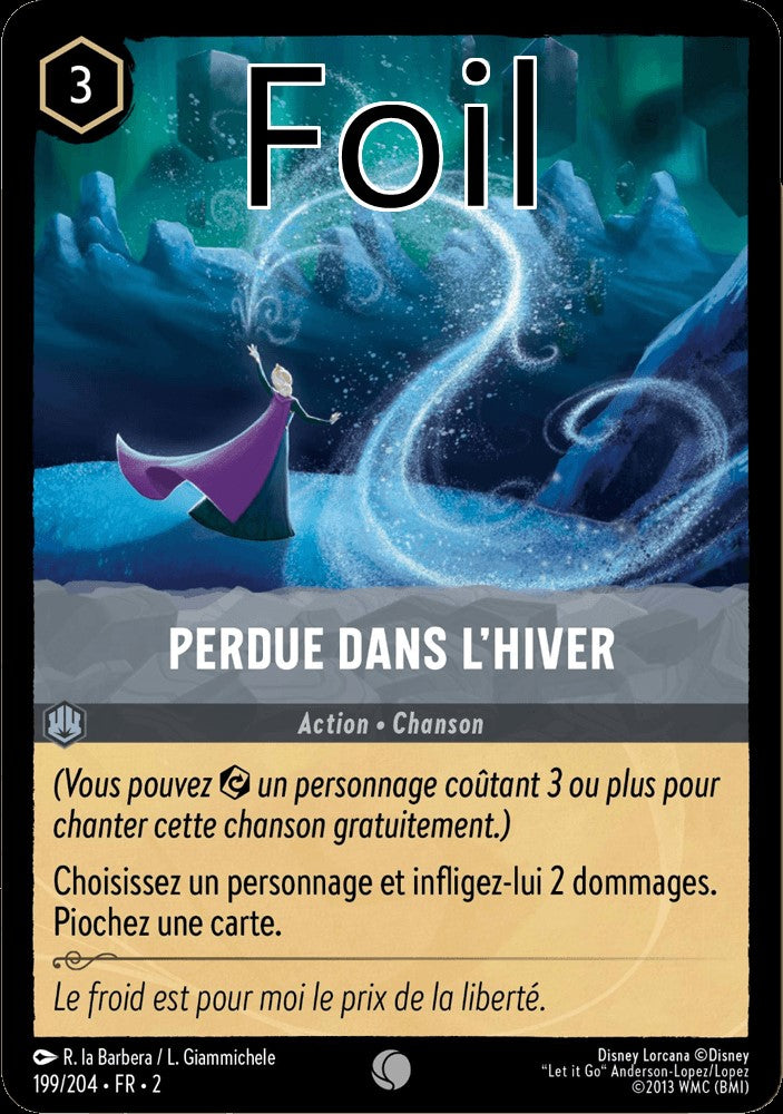 Perdue dans l’hiver Foil