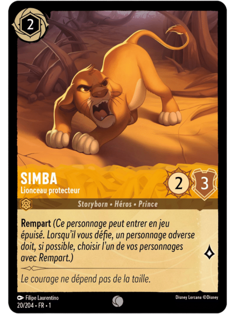 Simba Lionceau protecteur