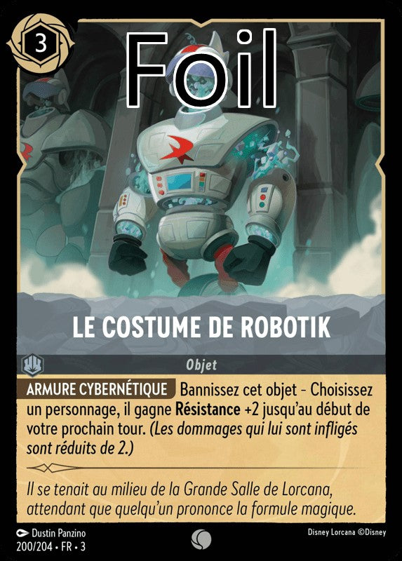 Le costume de Robotik foil