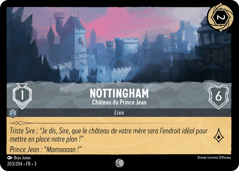 Nottingham Château du Prince Jean