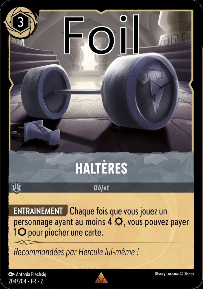 Haltères Foil