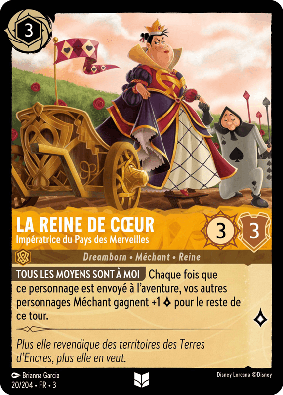 La Reine de cœur Impératrice du Pays des Merveilles