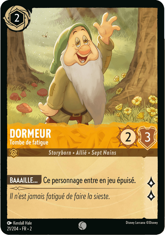 Dormeur Tombe de fatigue