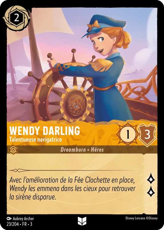 Wendy Darling Talentueuse navigatrice