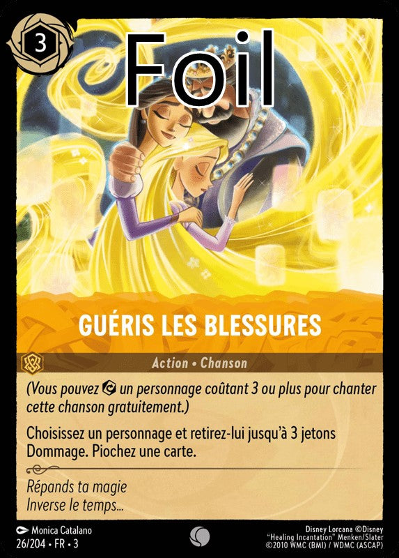 Guéris les blessures foil