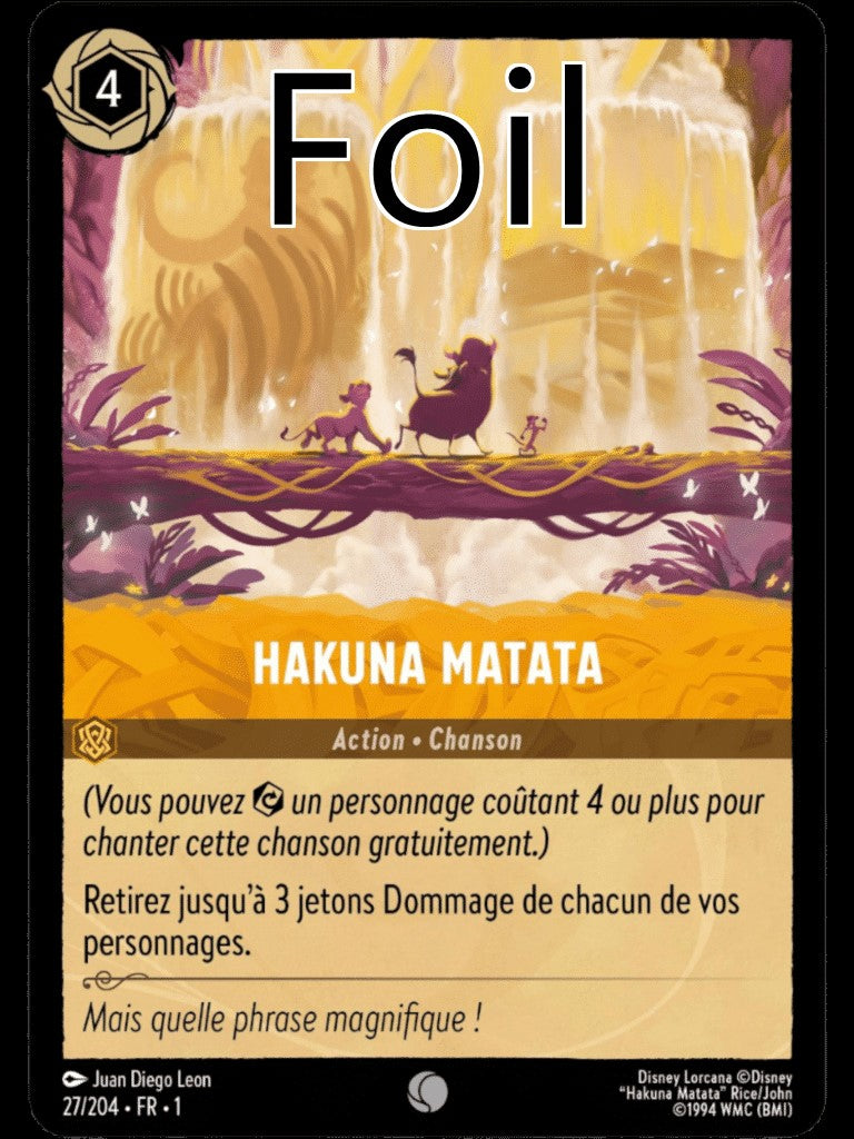 Hakuna Matata Foil