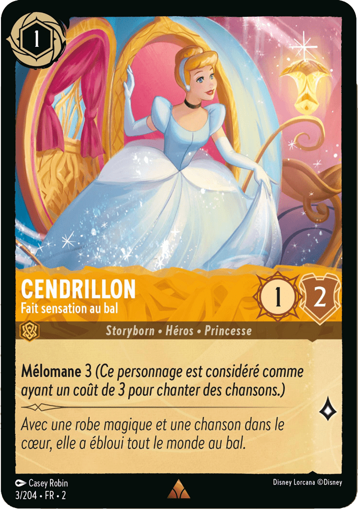 Cendrillon Fait sensation au bal