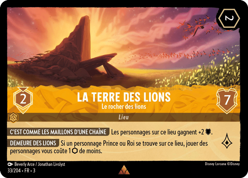 La terre des lions Le rocher des lions