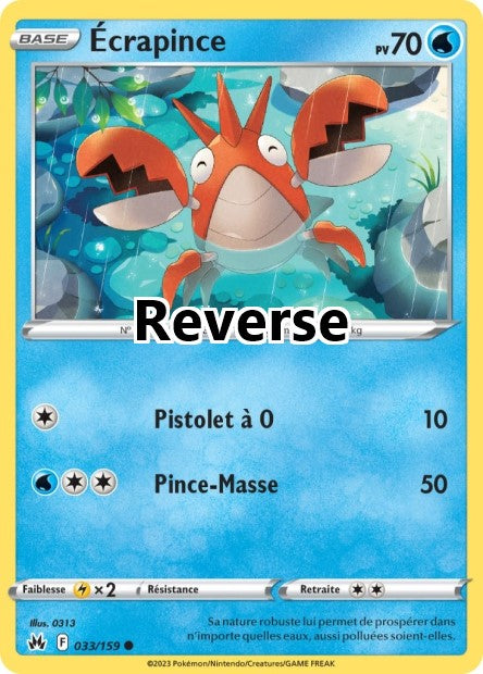 Écrapince reverse