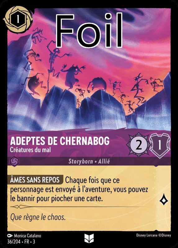 Adeptes de Chernabog foil Créatures du mal