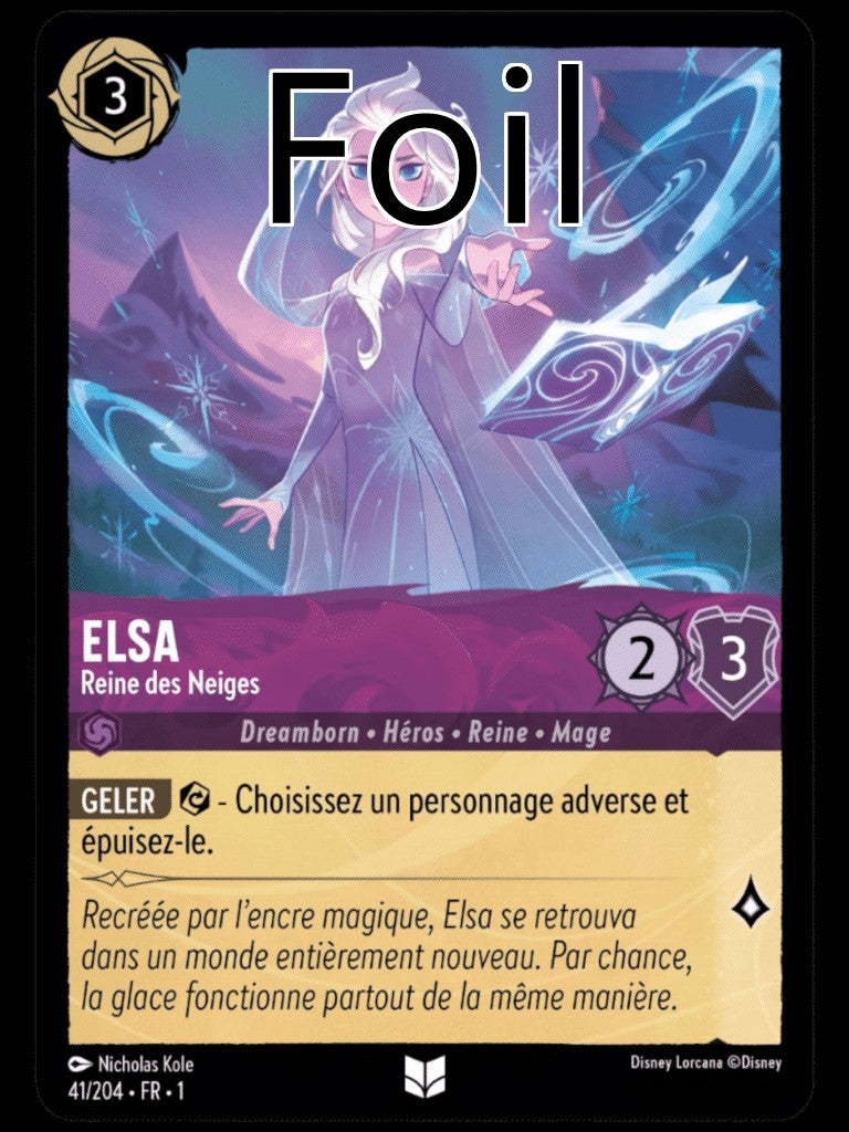 Elsa Foil Reine des Neiges