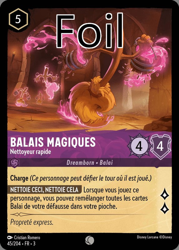 Balais Magiques foil Nettoyeur rapide
