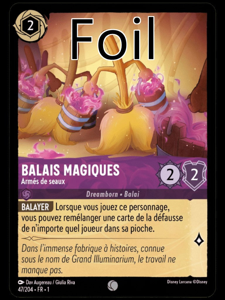 Balais Magiques Foil
Armés de sceaux