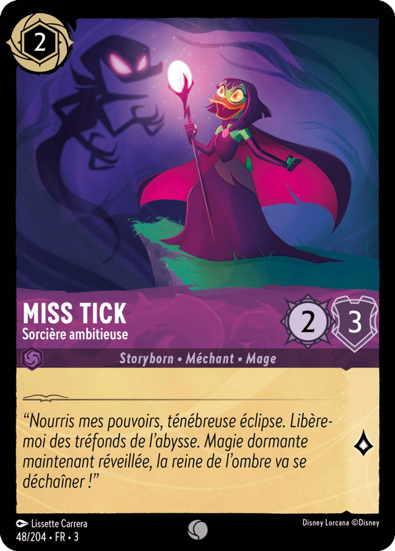 Miss Tick Sorcière ambitieuse