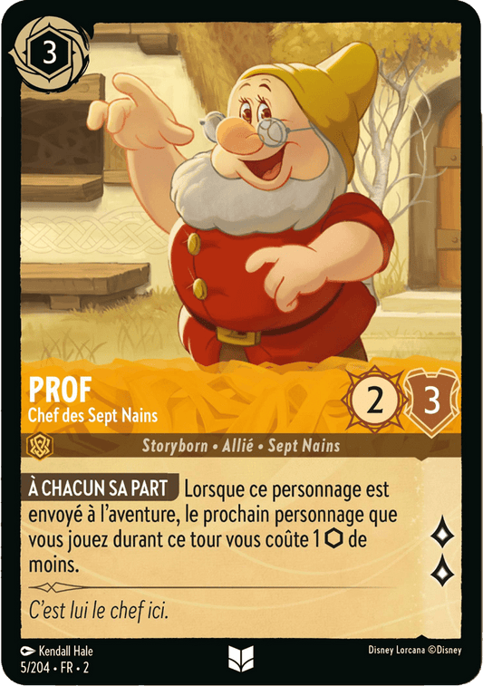 Prof Chef des Sept Nains