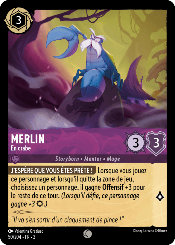 Merlin En crabe