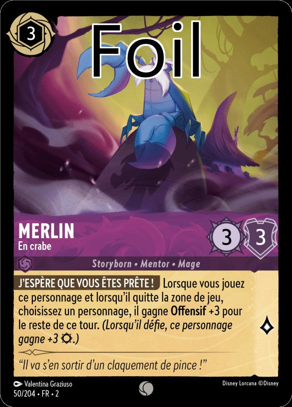 Merlin Foil
En crabe