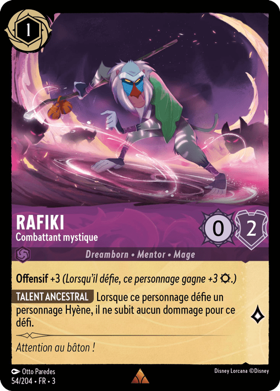 Rafiki Combattant Mystique