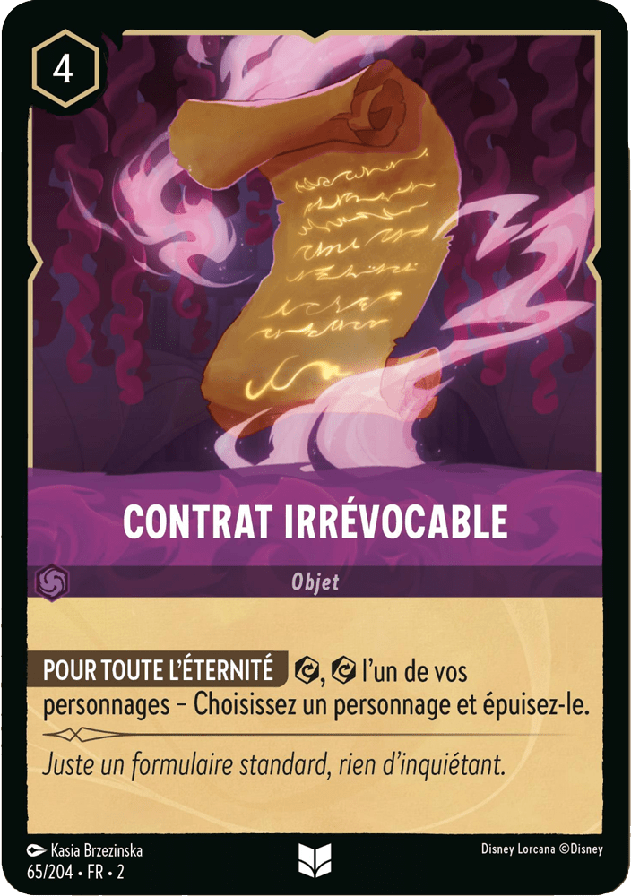 Contrat irrévocable