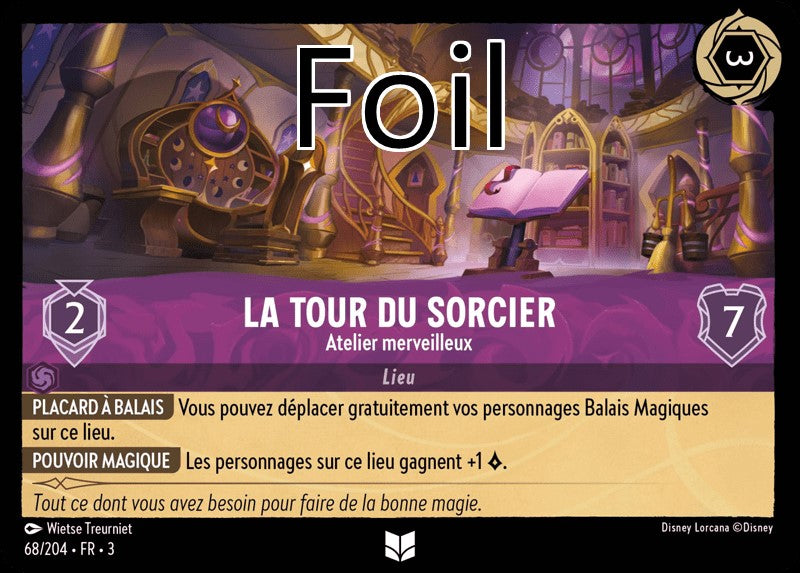 La Tour du Sorcier foil Atelier merveilleux