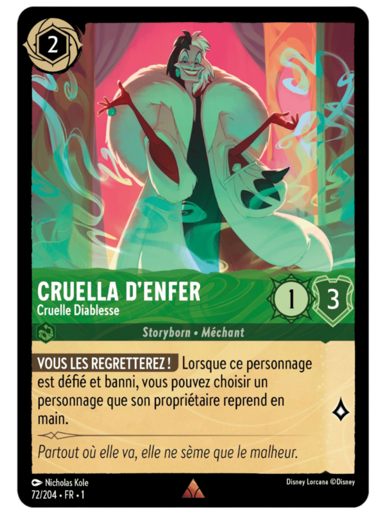 Cruella d’enfer Cruelle Diablesse