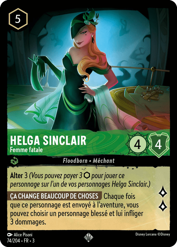 Helga Sinclair Femme fatale