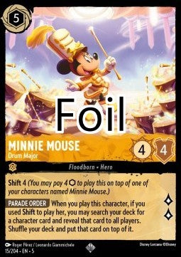 Minnie foil Tambour-major