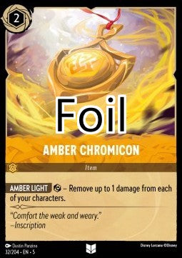 Chromicône d’Ambre foil