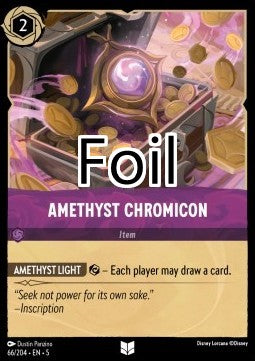Chromicône d’Améthyste foil