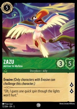 Zazu Conseiller de Mufasa