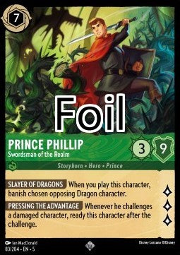 Prince Philippe foil Épéiste du royaume