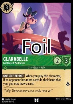 Clarabelle foil Introvertie mais heureuse