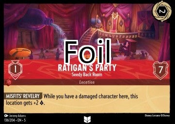 Fête de Ratigan foil Arrière-salle sordide