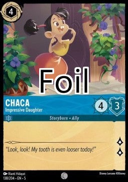 Chaca foil Fille impressionnante
