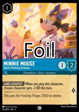 Minnie foil Inventrice à l’esprit vif