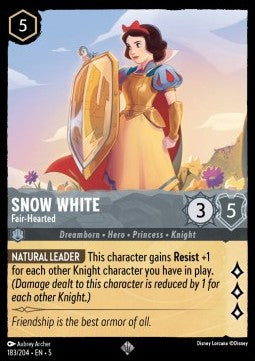 Blanche Neige Coeur juste