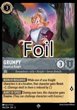 Grincheux foil Chevalier scpetique