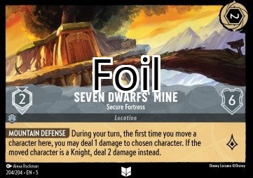 Mine des sept nains foil Forteresse sécurisée