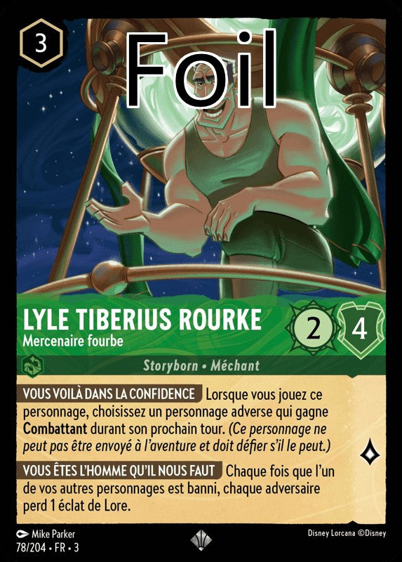 Lyle Tiberius Rourke foil Mercenaire fourbe