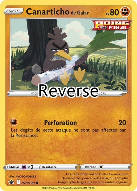 Canarticho de Galar reverse