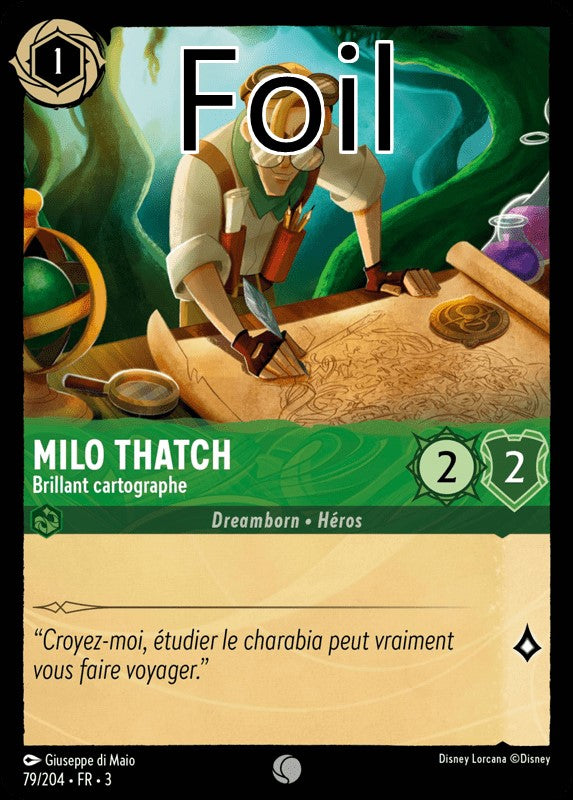 Milo Thatch foil Brillant cartographe