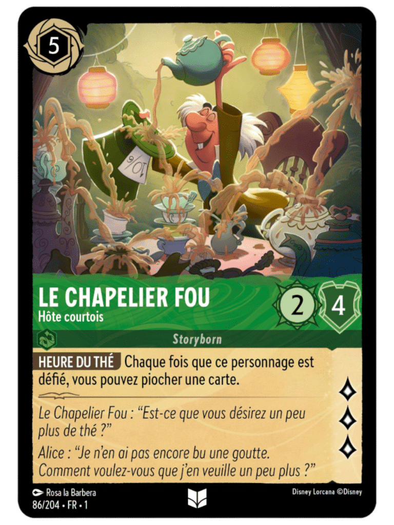 Chapelier Fou Hôte courtois