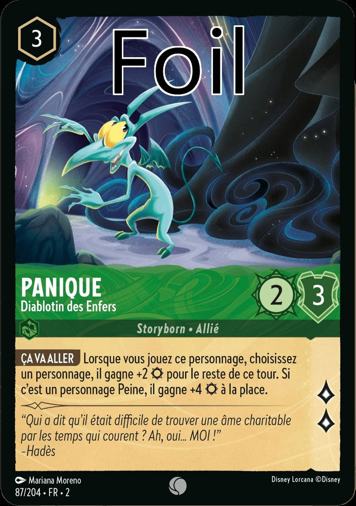 Panique Foil
Diablotin des enfers