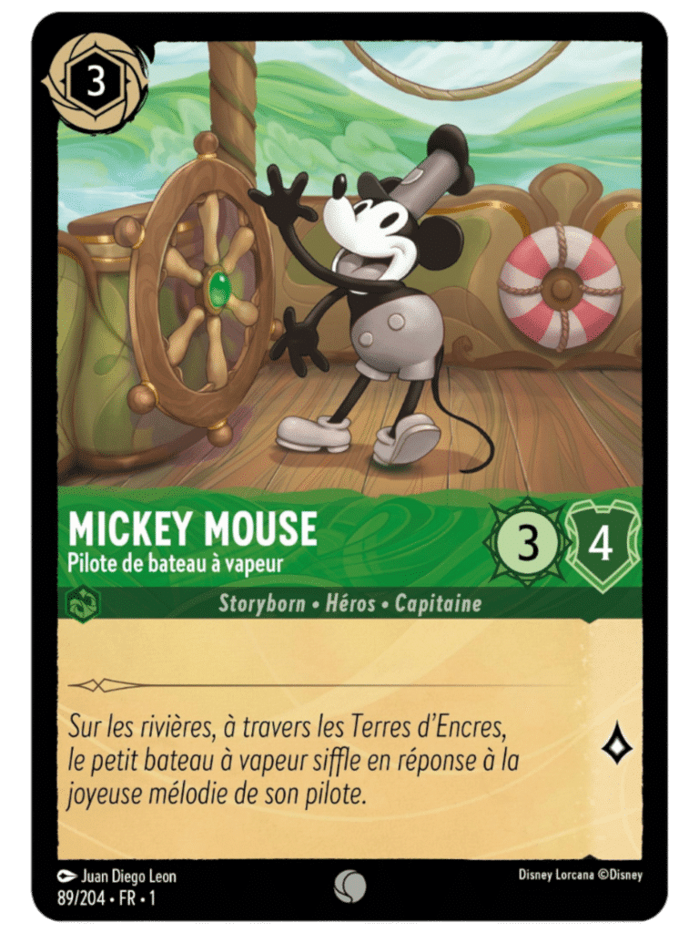 Mickey Mouse Pilote de bateau à vapeur