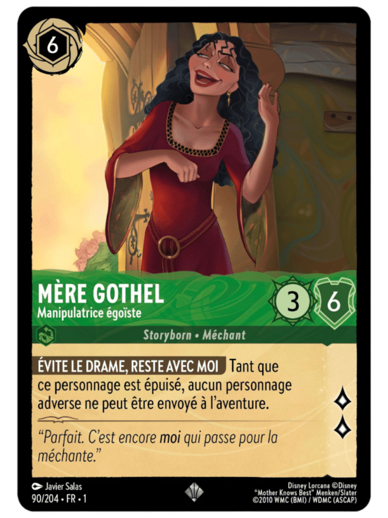 Mère Gothel Manipulatrice égoïste