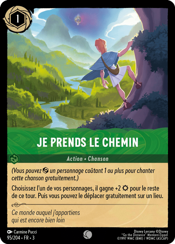 Je prends le chemin