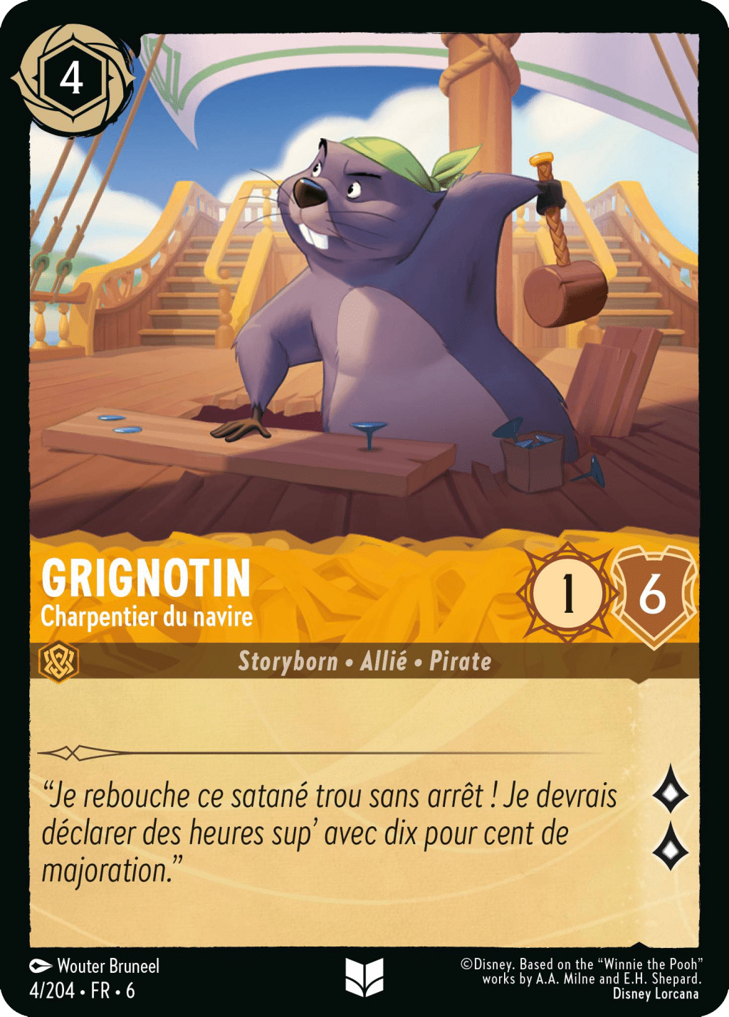 Grignotin Charpentier du navire 4/204